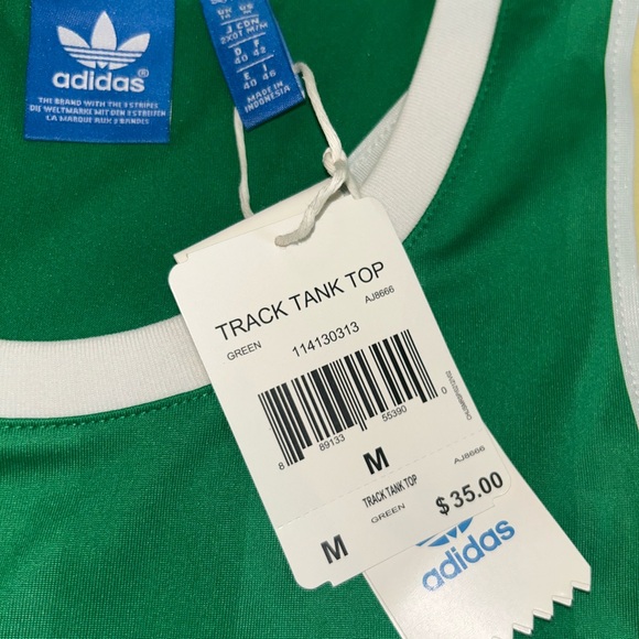 NWT Adidas Tank Jersey - Green - Picture 3 of 3